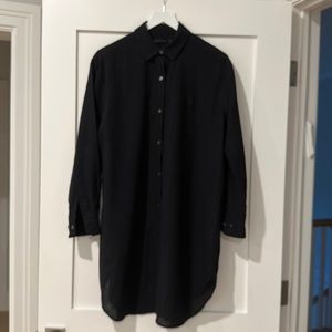 Jenni Kayne oversized beach shirt size xs tonal stripe